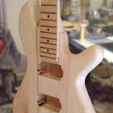 Guitar neck fit to body