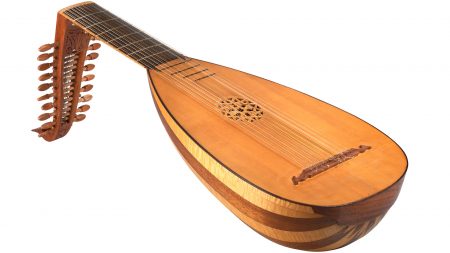 Old fashioned lute guitar